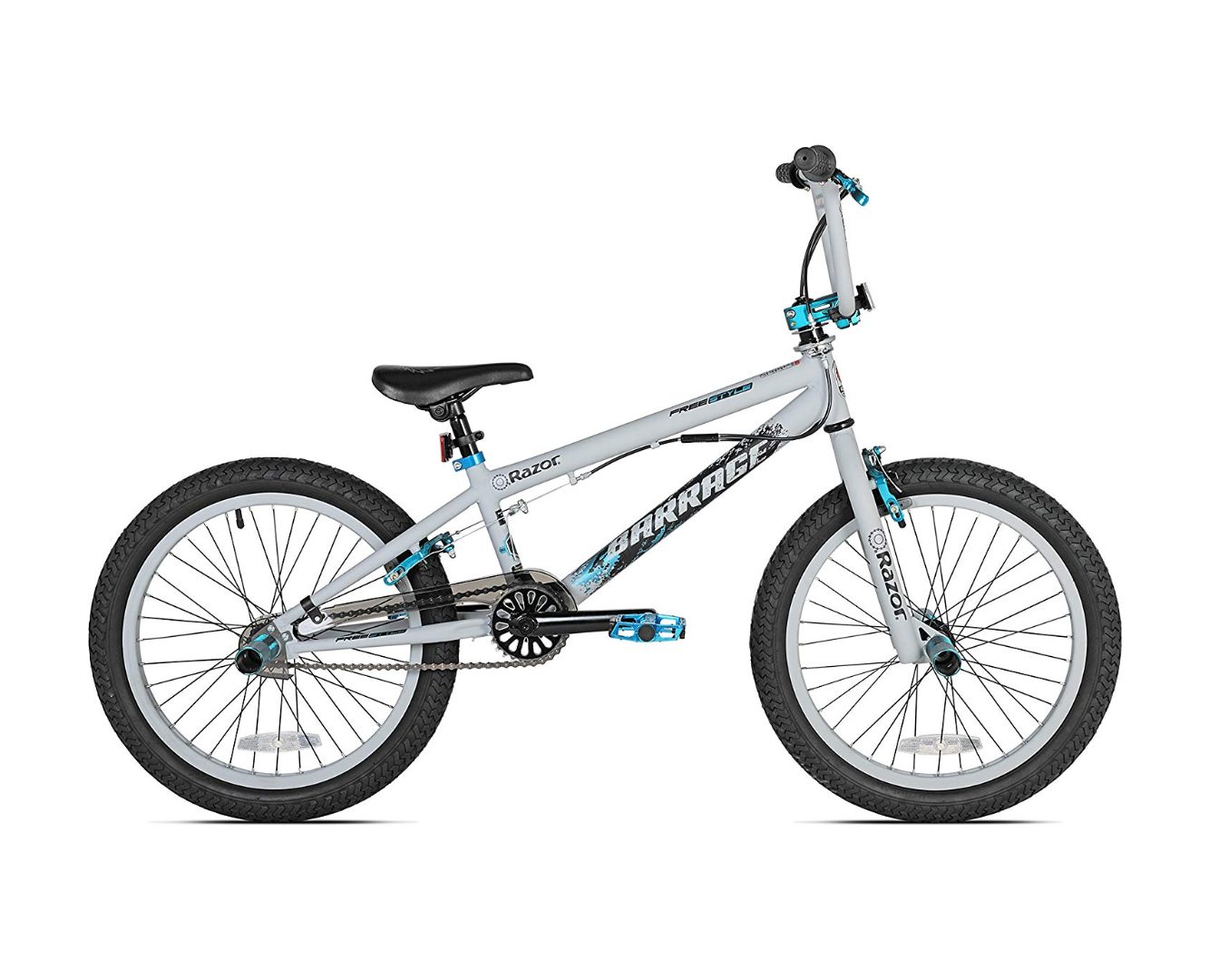 thumbnail image 2 of XN BMX XN-8-20 Freestyle BMX Bike – 20" Wheels, Silver/Red, For Boys & Teens 2 of 4